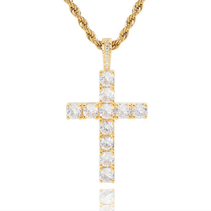 Classic Diamond Cross Necklace